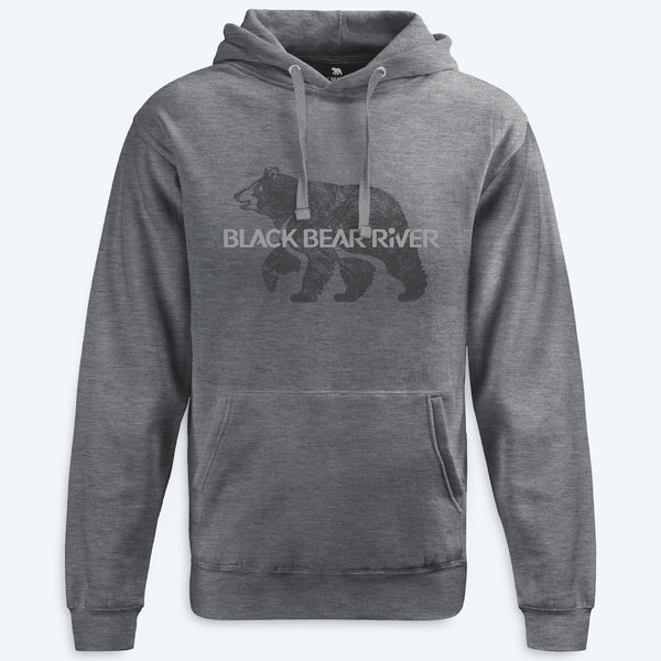 Black Bear River Logo Fleece Hoodie